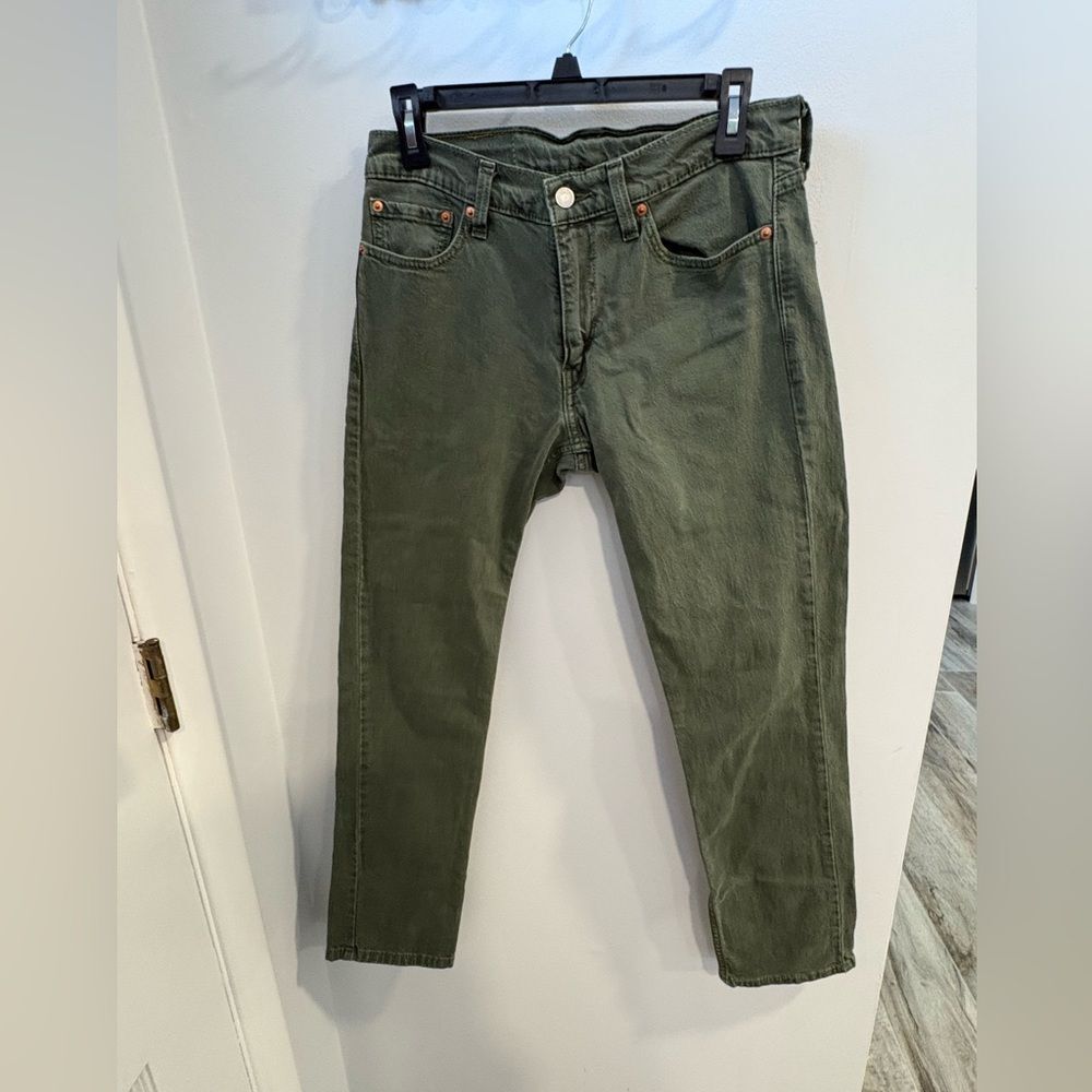 Levi's Men's Slim Jeans in Forest Green - Picture 3 of 8